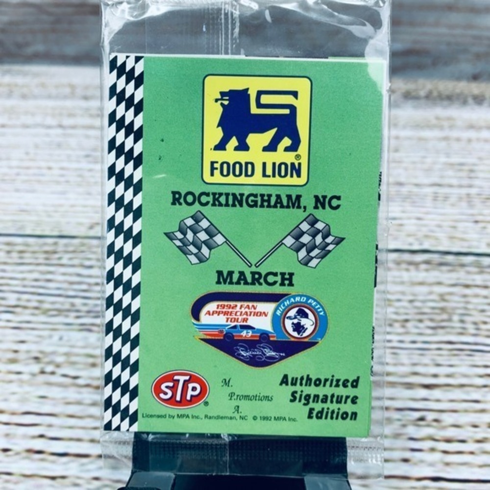 Food‎ Lion Richard Petty 1992 Fan Appreciation Tour Rockingham NC Sealed